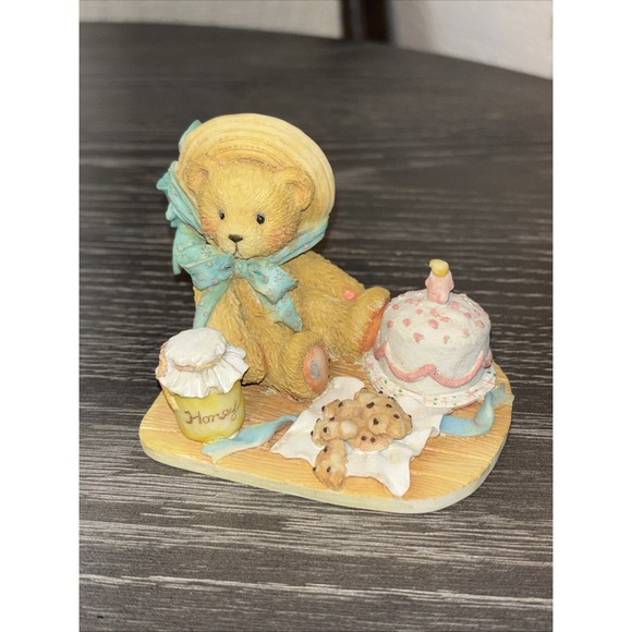 Cherished Teddies Other - Birthday Bear Cherished Teddies Hooray for You Cake Figurine 54/438